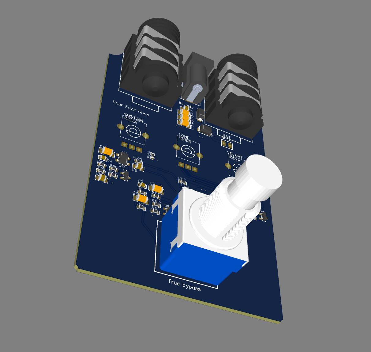 Sour Fuzz – PCB de pédale fuzz à quatre étages