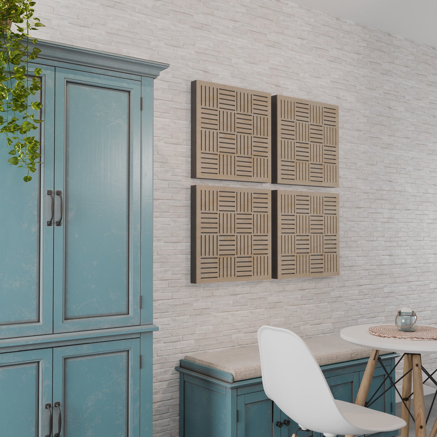 Aragon - Acoustic Wall Panels - Set of 4 - Sound diffuser panel