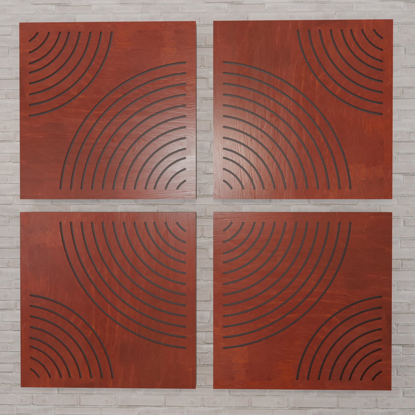 Cirius - Acoustic Wall Panels - Set of 4 - Sound diffuser panel