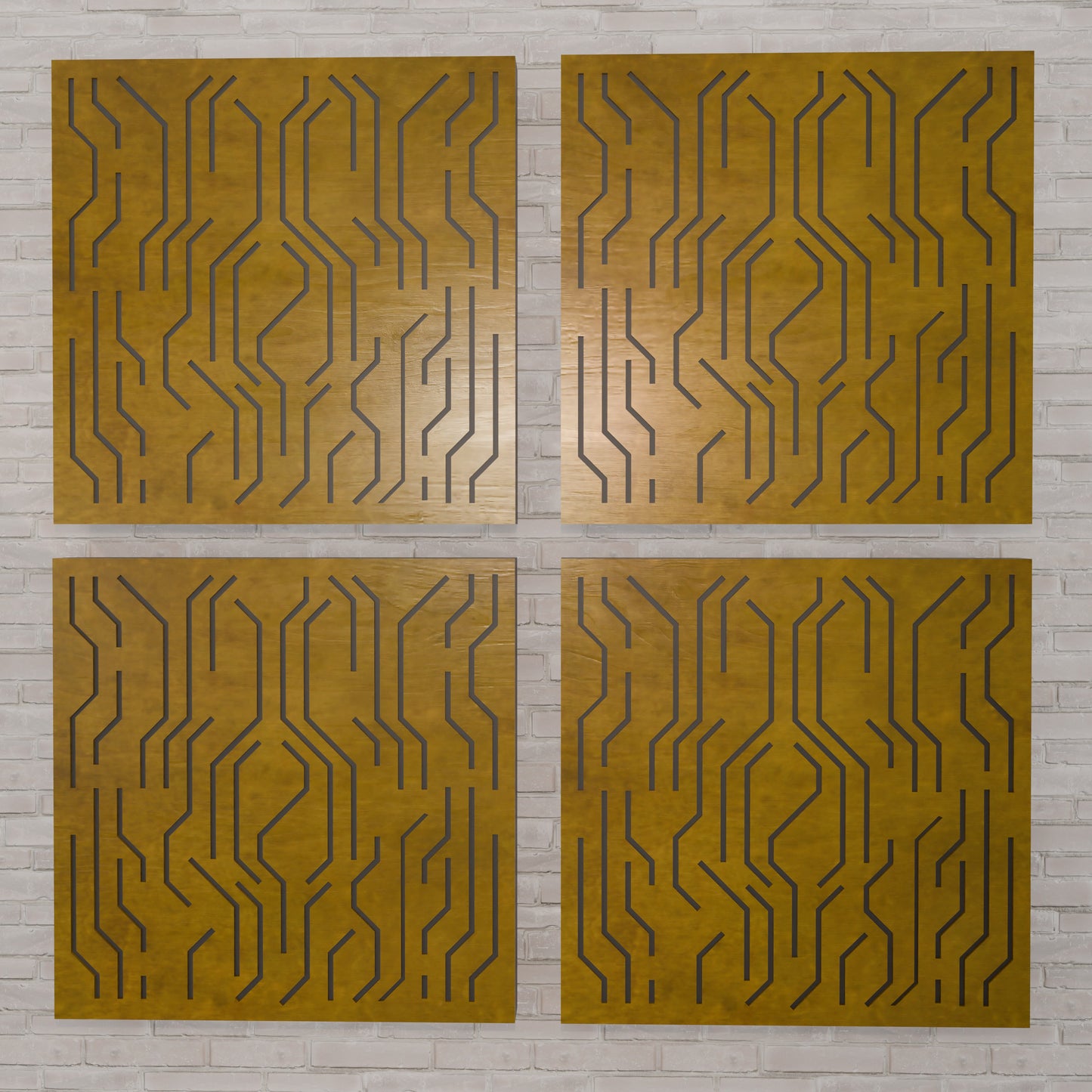 eTron - Acoustic Wall Panels - Set of 4 - Sound diffuser panel