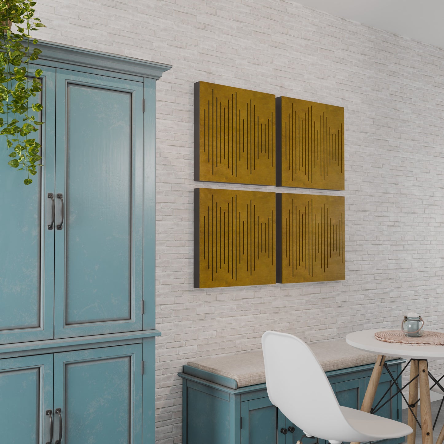 Flow - Acoustic Wall Panels - Set of 4 - Sound diffuser panel