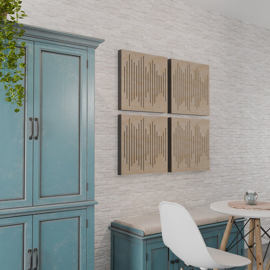 Flow - Acoustic Wall Panels - Set of 4 - Sound diffuser panel