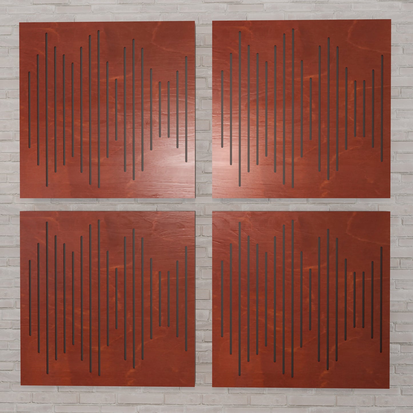 Flow - Acoustic Wall Panels - Set of 4 - Sound diffuser panel