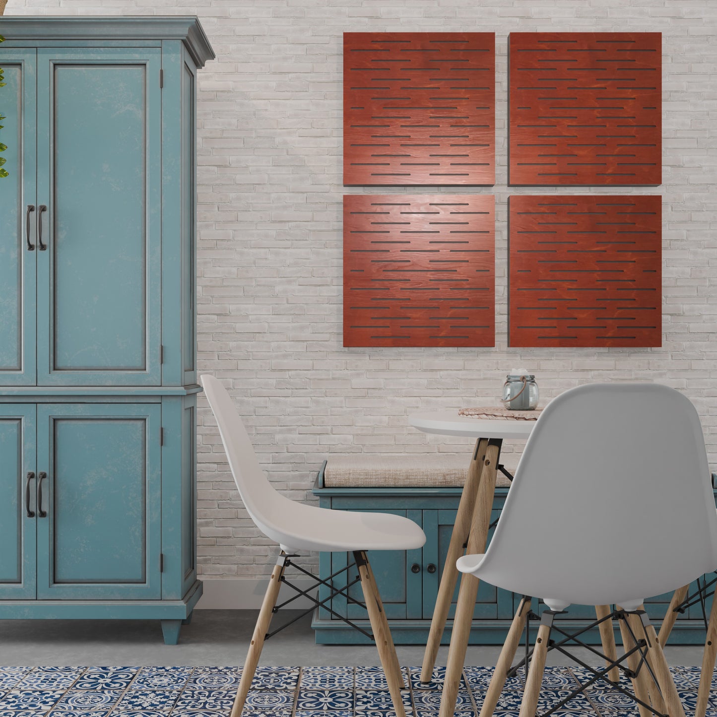 Strata - Acoustic Wall Panels - Set of 4 - Sound diffuser panel