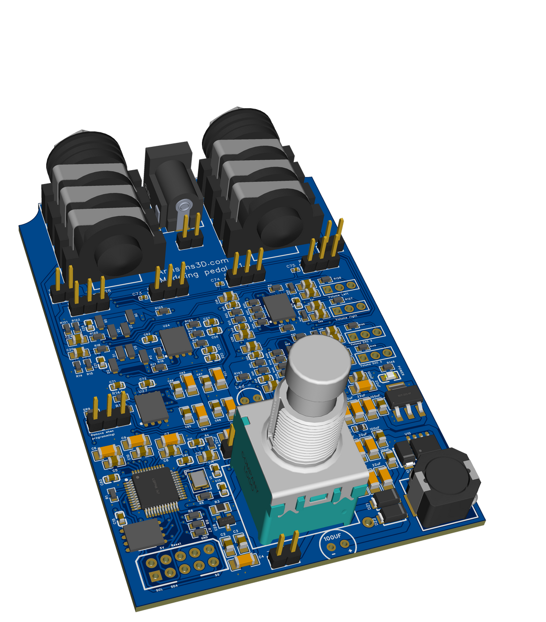 A Universal Modeling Guitar Pedal Built on ADAU1701