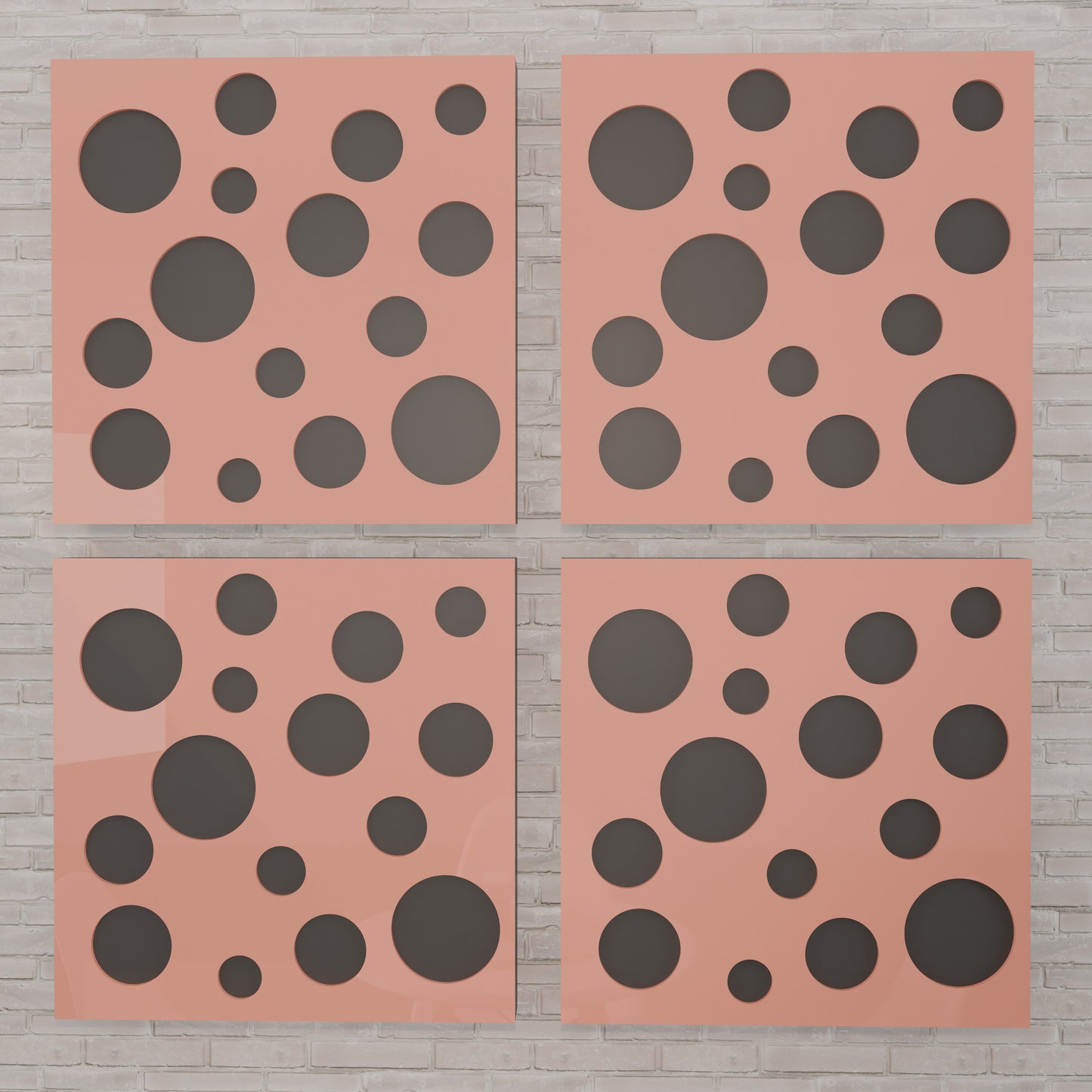Orba - Acoustic Wall Panels - Set of 4 - Sound diffuser panel