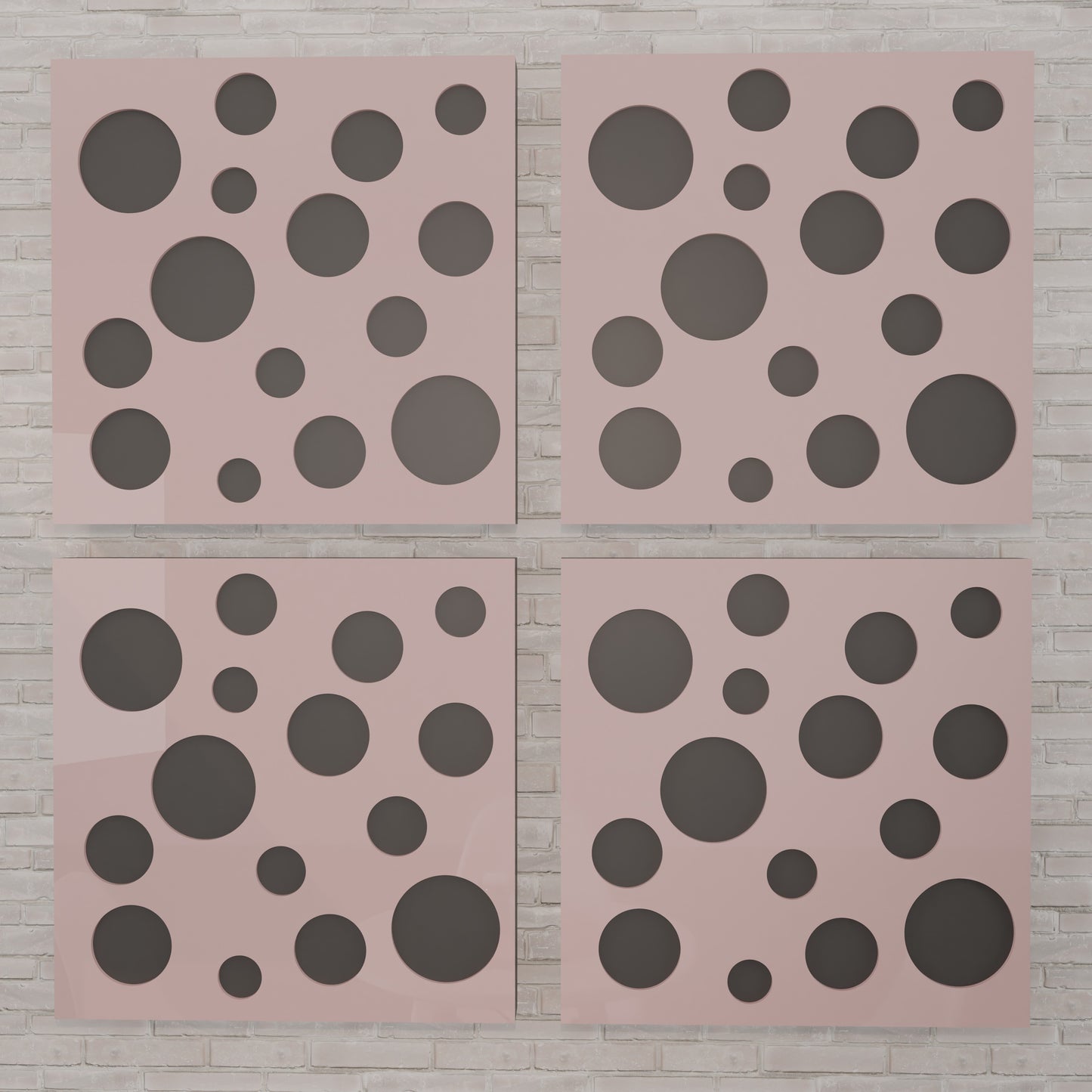 Orba - Acoustic Wall Panels - Set of 4 - Sound diffuser panel