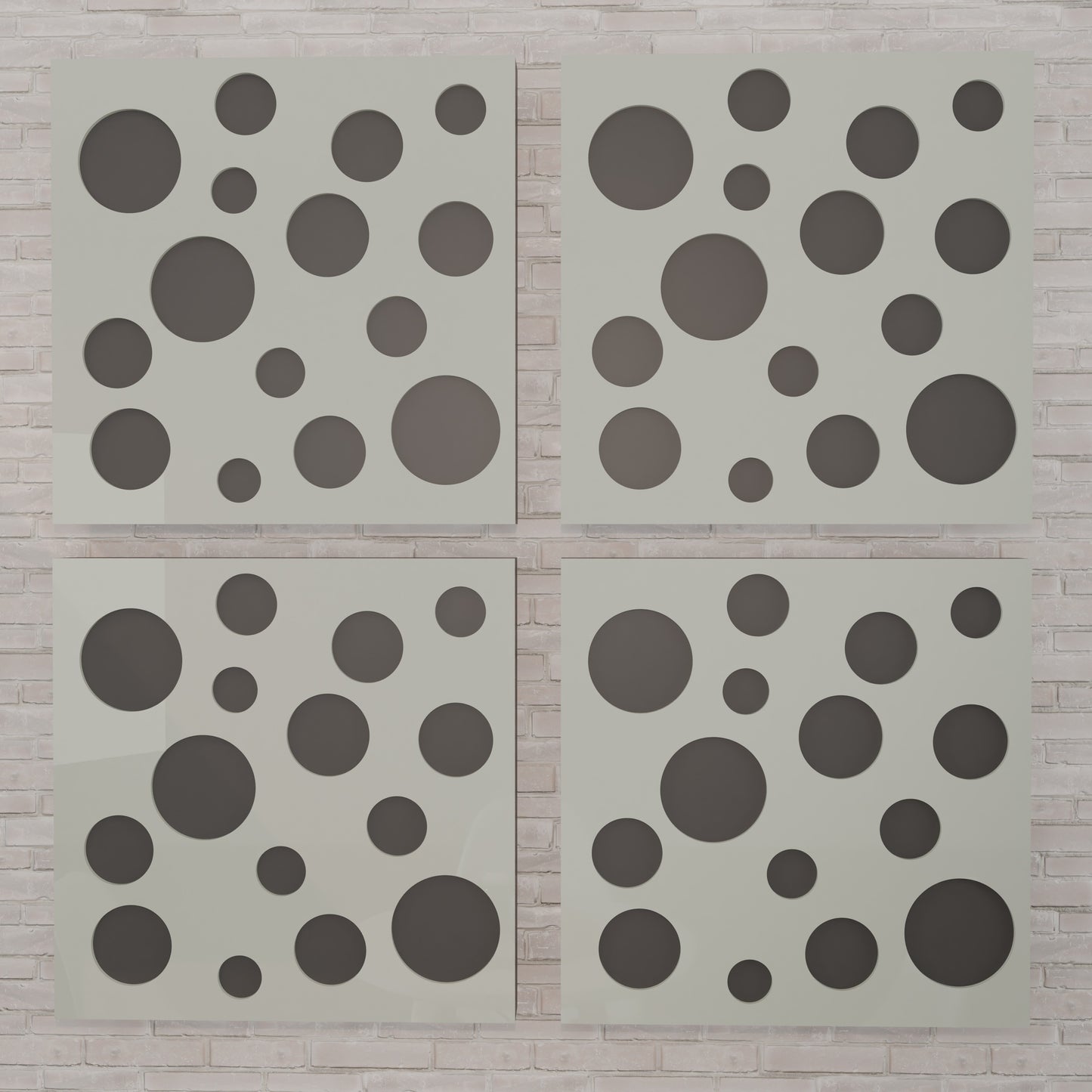 Orba - Acoustic Wall Panels - Set of 4 - Sound diffuser panel