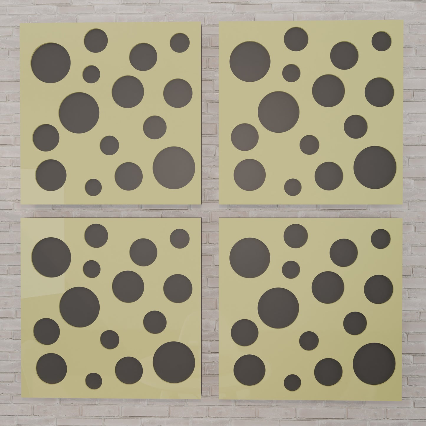 Orba - Acoustic Wall Panels - Set of 4 - Sound diffuser panel