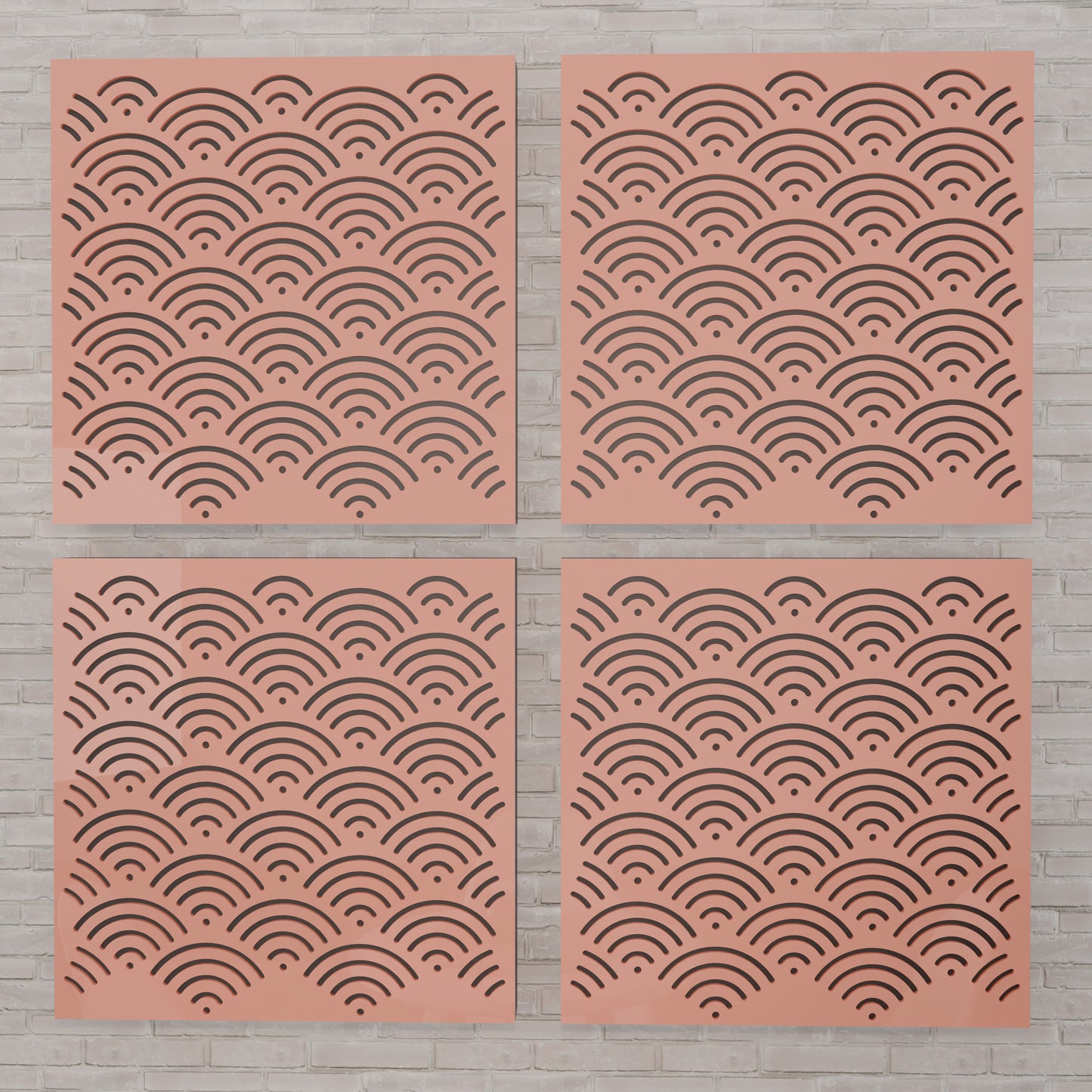 Sana - Acoustic Wall Panels - Set of 4 - Sound diffuser panel