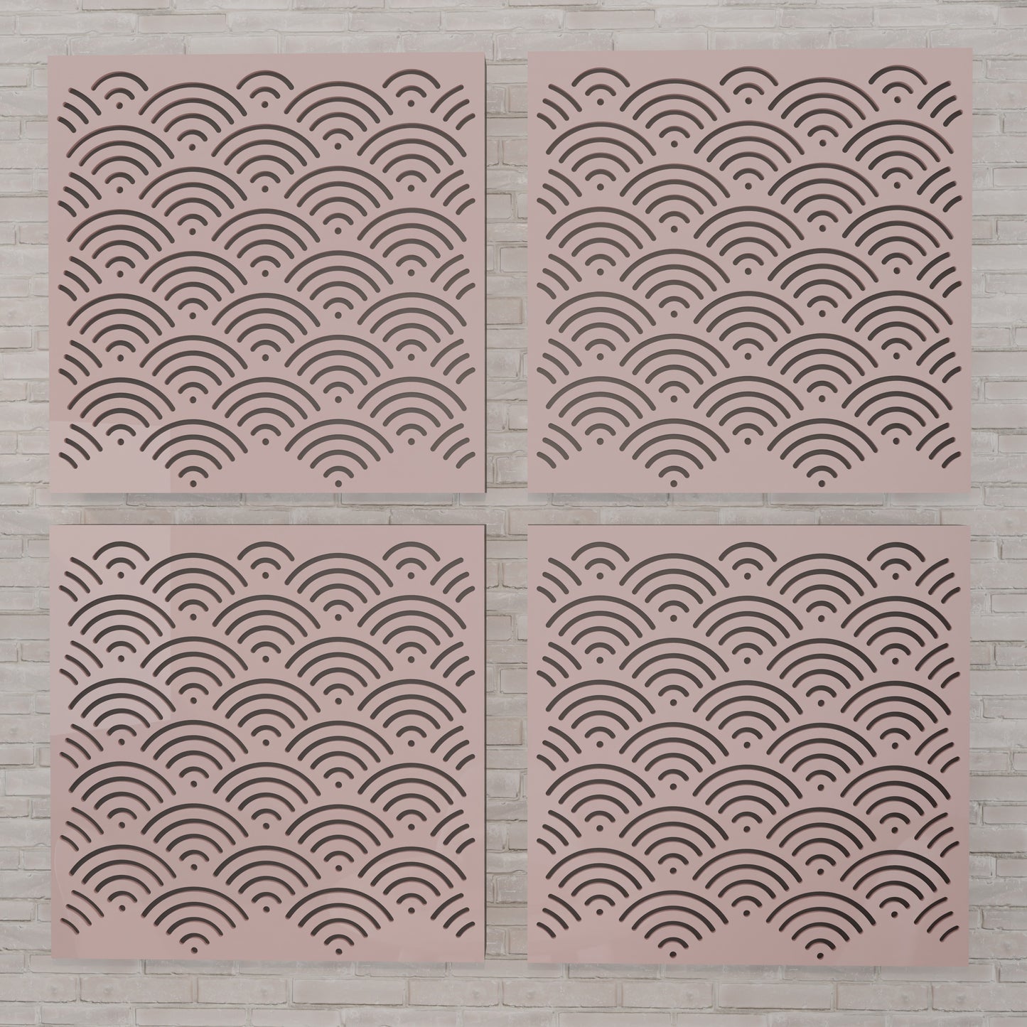 Sana - Acoustic Wall Panels - Set of 4 - Sound diffuser panel