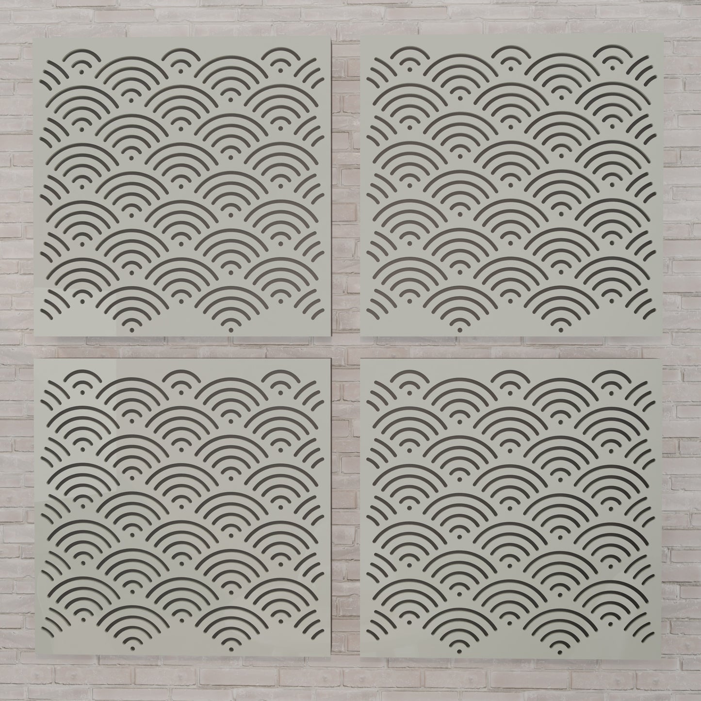 Sana - Acoustic Wall Panels - Set of 4 - Sound diffuser panel