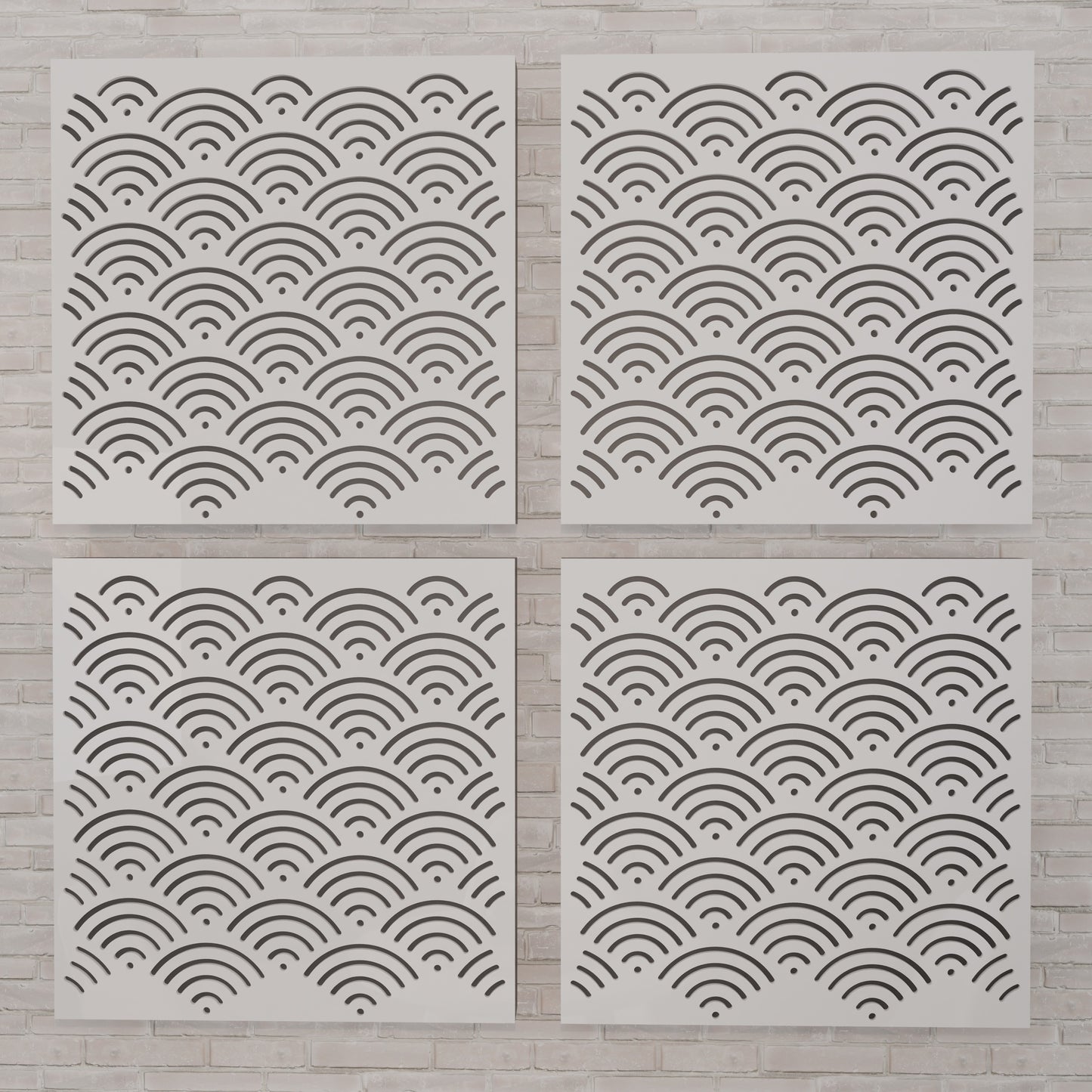 Sana - Acoustic Wall Panels - Set of 4 - Sound diffuser panel