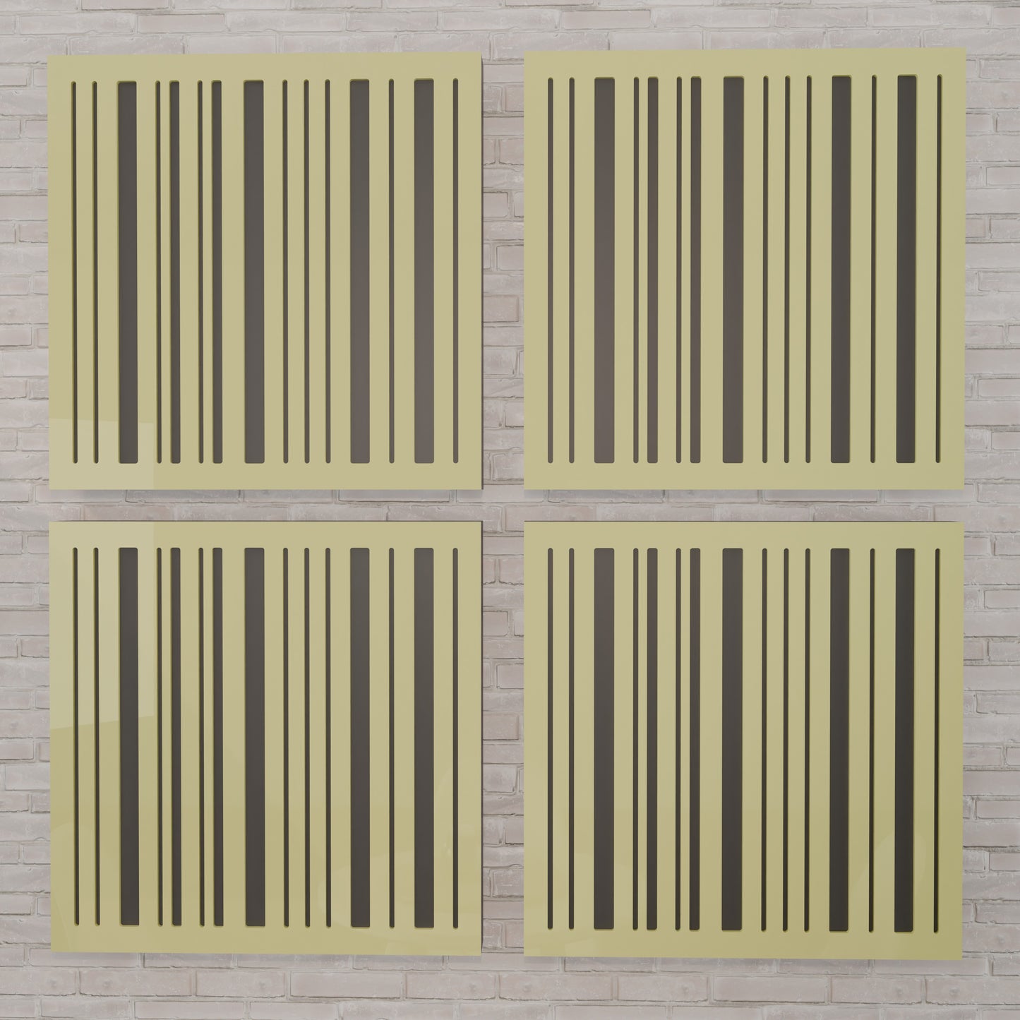Verto - Acoustic Wall Panels - Set of 4 - Sound diffuser panel