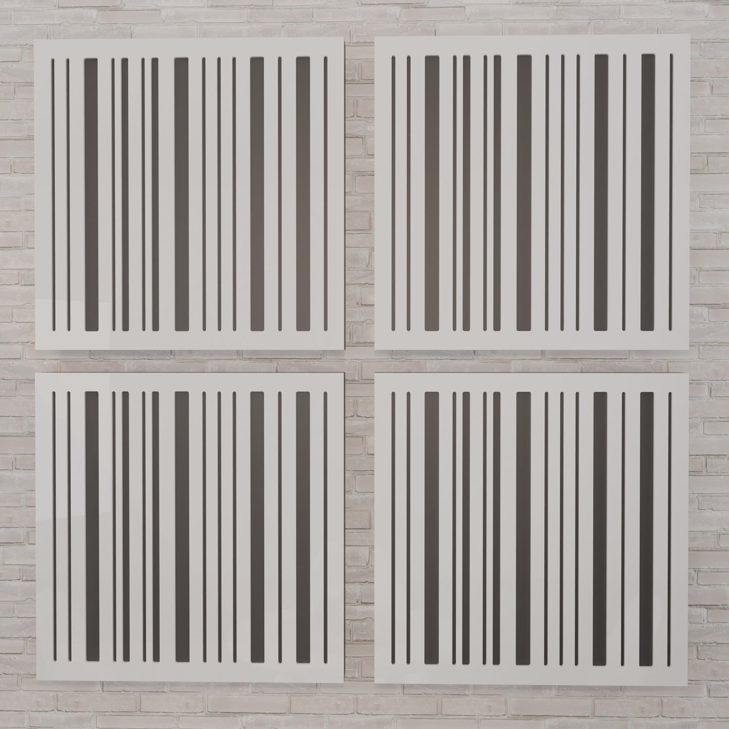 Verto - Acoustic Wall Panels - Set of 4 - Sound diffuser panel