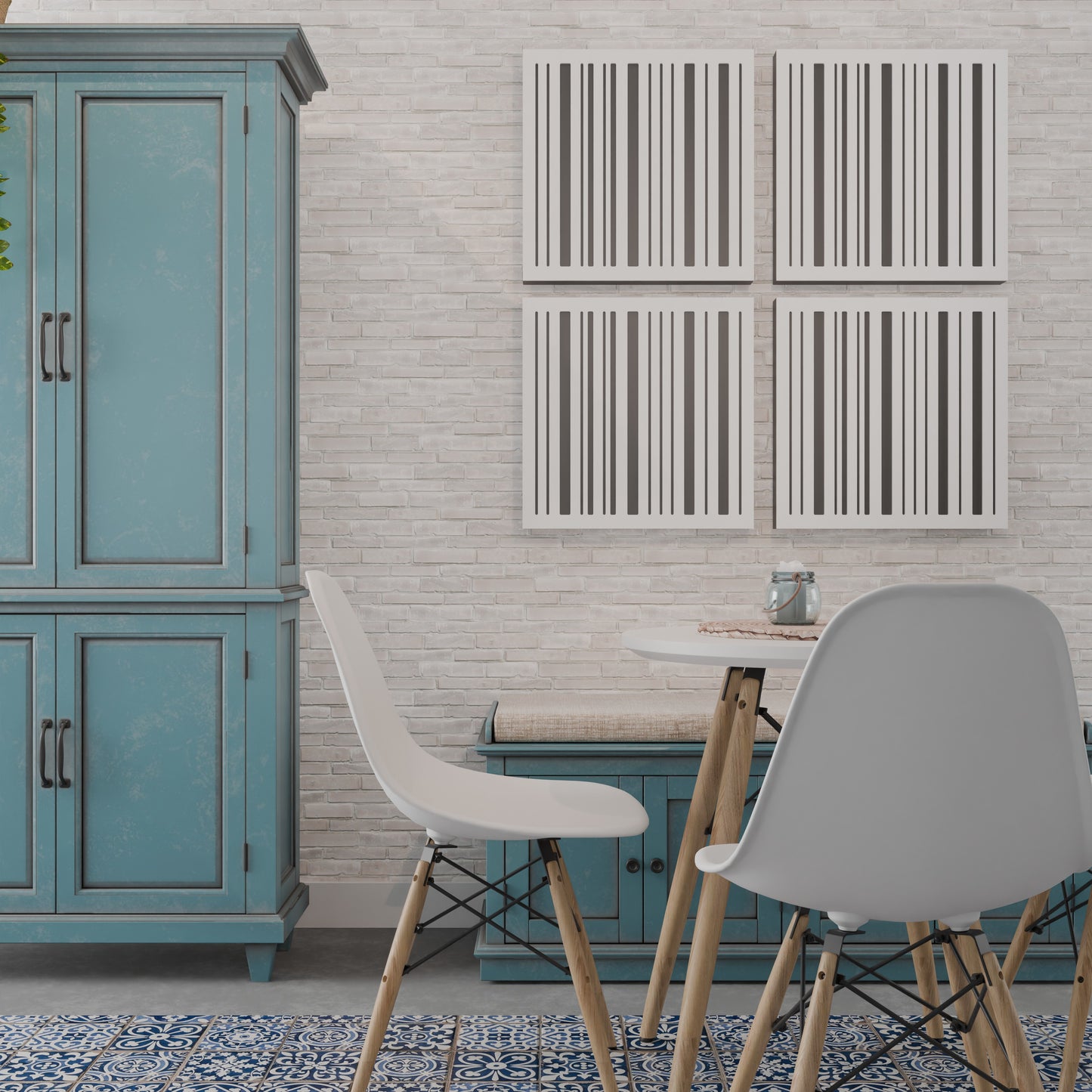 Verto - Acoustic Wall Panels - Set of 4 - Sound diffuser panel