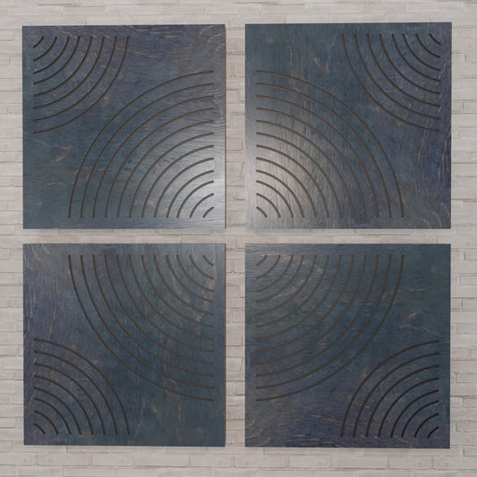 Cirius - Acoustic Wall Panels - Set of 4 - Sound diffuser panel